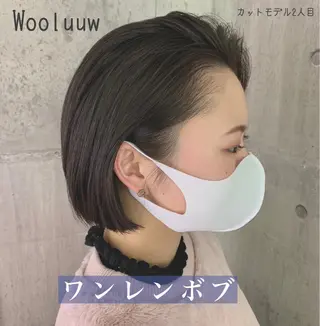 ショート 小顔レイヤー/ 透明感カラー/増田のヘアスタイル