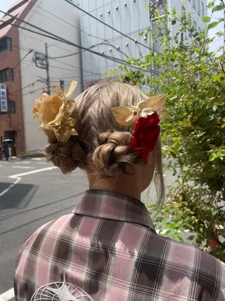 セミロング 量産ヘアセット/ ヘアメAyakaのヘアスタイル