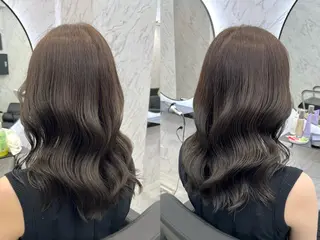 セミロング 韓国パーマ 美容師 和田爽良のヘアスタイル