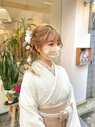 ヘアアレンジ 安永 涼のヘアスタイル