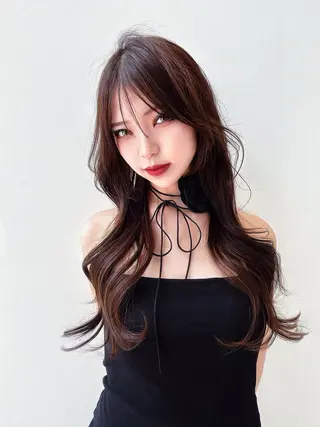 ロング カラー 韓国ヘア/髪質改善 TAKAHIROのヘアスタイル