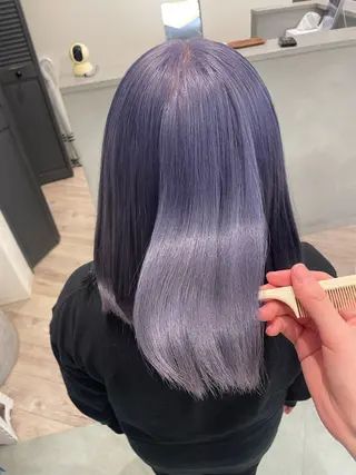 ミディアム ♡似合わせハイトーン ♡maiのヘアスタイル