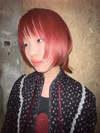 ミディアム カラー haco＋所属・圧倒的デザイン力 店長🎨RENAのヘアスタイル