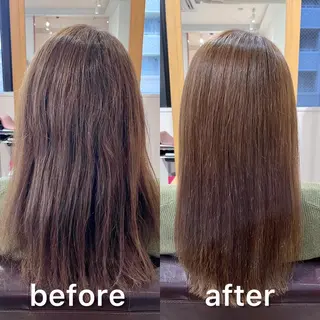 ミディアム パーマ KIZU 髪質改善 オカルト怪談のヘアスタイル