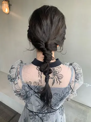 ロング ヘアアレンジ ブリーチ/アレンジ 天満/chihiroのヘアスタイル