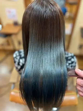 ロング 福田 竜士のヘアスタイル