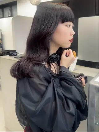 ミディアム カラー Rico / bob/グレージュのヘアスタイル