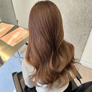 ロング カラー cinq PROJECT所属・ミルクティーベージュ 🐱【Ryo】のヘアスタイル