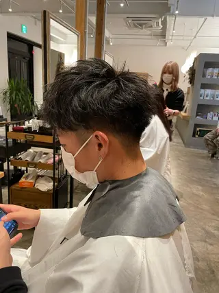 メンズ 水戸/ブリーチカラー ♠️♠️會澤遼真のヘアスタイル