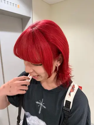 セミロング カラー ハイトーンレイヤー 顔まわりSOTAのヘアスタイル