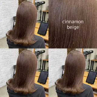 ミディアム カラー blink所属・暖色/ブラウン/ 透明感/ゆうかのヘアスタイル