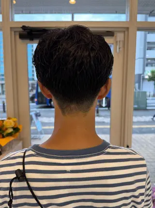 ショート パーマ メンズ パーマ/ハイトーン /吉田眞のヘアスタイル