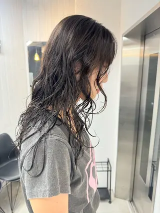 セミロング パーマ Rico / bob/グレージュのヘアスタイル