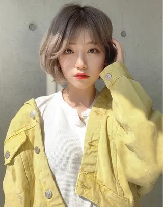 ミディアム カラー ヘアアレンジ 🤍CANDY横浜 【公式】🤍のヘアスタイル