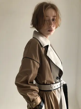 ショート カラー THE DAY所属・AKI HASHIMOTOのヘアスタイル