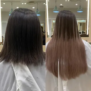 ロング カラー ヘアアレンジ マツエク・マツパ TATSUYA アートディレクターのヘアスタイル