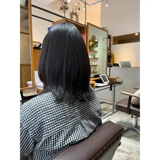 ミディアム 喜友名洸季 anoneのヘアスタイル