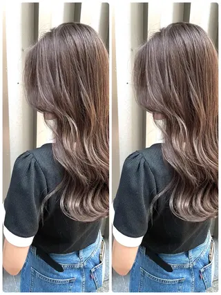 ロング カラー 🌟透明感カラー 🌟松岡勇輝のヘアスタイル