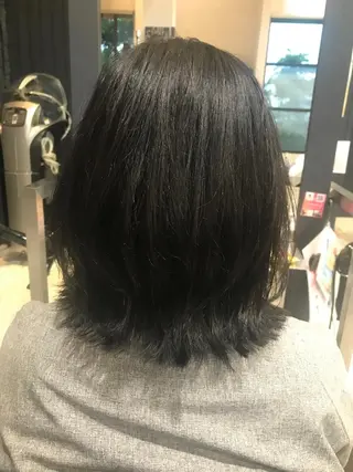 ミディアム カラー パーマ 水原 恵莉香のヘアスタイル