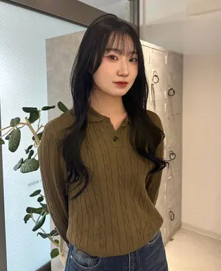 ロング 韓国ヘア/レイヤー/ sara 🎀のヘアスタイル