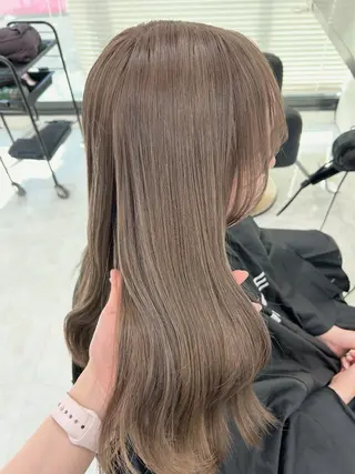 カラー 透ける透明感カラー 🤍anju🎀のヘアスタイル