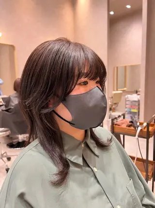 ミディアム カラー 透明感/ベージュ /kazui🐈のヘアスタイル