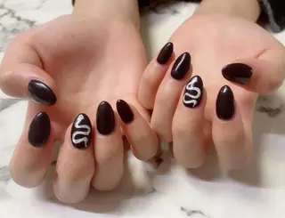 ロング カラー ネイル Q Free nailsのネイルデザイン