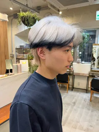 メンズ 韓国レイヤーカット/ ハイトーン/マアヤのヘアスタイル