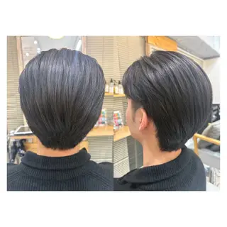 メンズ レイヤーカット・ 縮毛矯正 星野のヘアスタイル