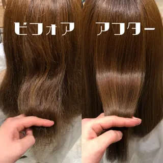 ロング カトウ ユウカのヘアスタイル