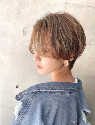 ショート カラー 【池袋店 店長】伊藤 昂樹/曲がる縮毛矯正のヘアスタイル