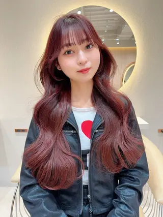 ロング カラー レイヤー❣️縮毛矯正 川村利幸のヘアスタイル