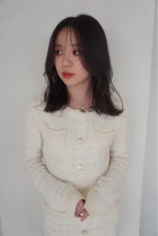 セミロング 小顔レイヤー×コンパ クトボブ/林隆平のヘアスタイル