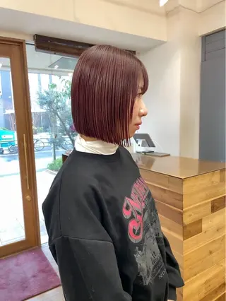 ショート カラー たにおか まなか /大阪/暖色カラーのヘアスタイル