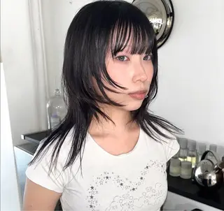 セミロング hair salon　丹tan所属・Rena✴︎トレンド ×スタンダードMIXのヘアスタイル