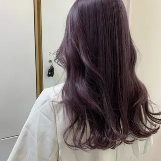 ロング カラー ウスイ ハルカのヘアスタイル