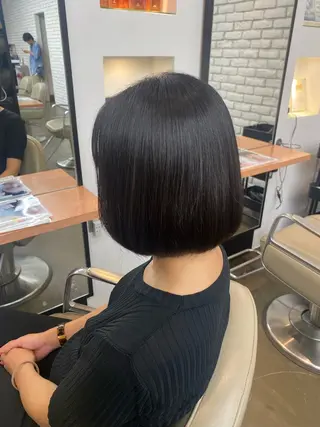 ショート ヘアアレンジ DIFINOaoyama所属・🎧ayaka/ボブ /透明感カラー 🩵のヘアスタイル