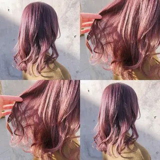 セミロング カラー ヘアアレンジ メンズ キッズ 💟Chloe原宿店 🩶ハイトーンのヘアスタイル