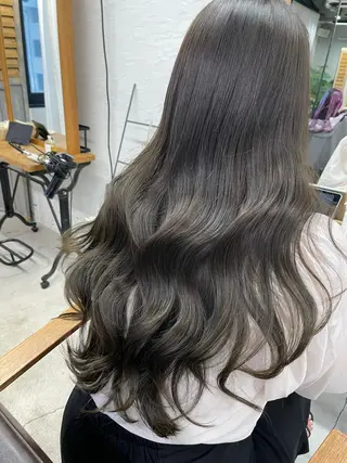 ロング カラー unico.所属・韓国ヘア/暖色カラー 新美多英のヘアスタイル