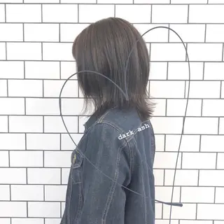 ミディアム カラー お洒落パーマ/ 艶カラー/michiのヘアスタイル