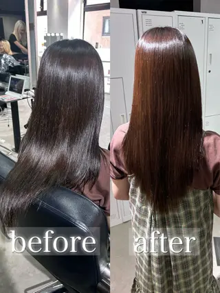 ロング 髪質改善大阪/ 酸性縮毛矯正/ゆうとのヘアスタイル