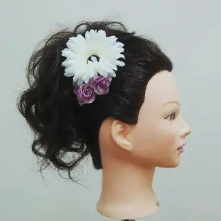 ロング ヘアアレンジ Hair&Make  Delight*のヘアスタイル