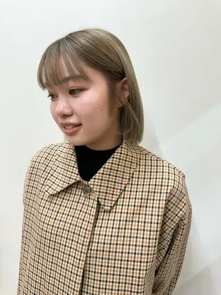 ショート カラー Ops hair 大橋駅前店所属・カラーモデル♡縮毛矯 正モデル募集/コハルのヘアスタイル