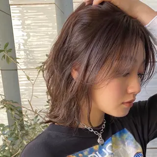 ミディアム カラー 💫期間限定価格💫 似合わせカット🧚のヘアスタイル
