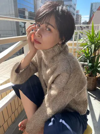 ショート カラー ショート/ボブ/ 心斎橋/宮脇美奈のヘアスタイル