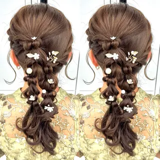 ロング ヘアアレンジ ヘアメ🎀推しカラー 🥣横浜/しほ🧸のその他イメージ