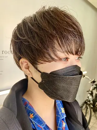 ショート カラー ﾒﾝｽﾞ＆ｼｮｰﾄ LEA山村真史のヘアスタイル