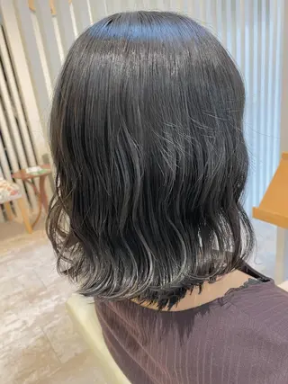 セミロング カラー ヘアアレンジ Design Color🐰アユミのヘアスタイル