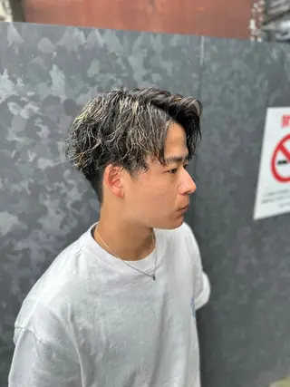 カラー メンズ 梅田/全パーマ特化/ ケアパーマ特化/秋本のヘアスタイル