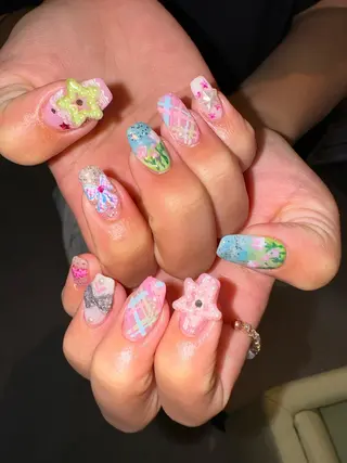 ネイル AOI✩⡱ y2kネイルのネイルデザイン